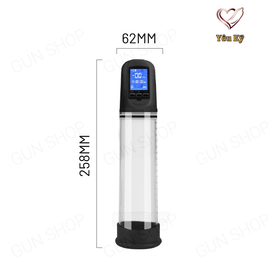 Máy tập tăng kích thước dương vật tự động Penis Pump Led Screen - Ảnh 2