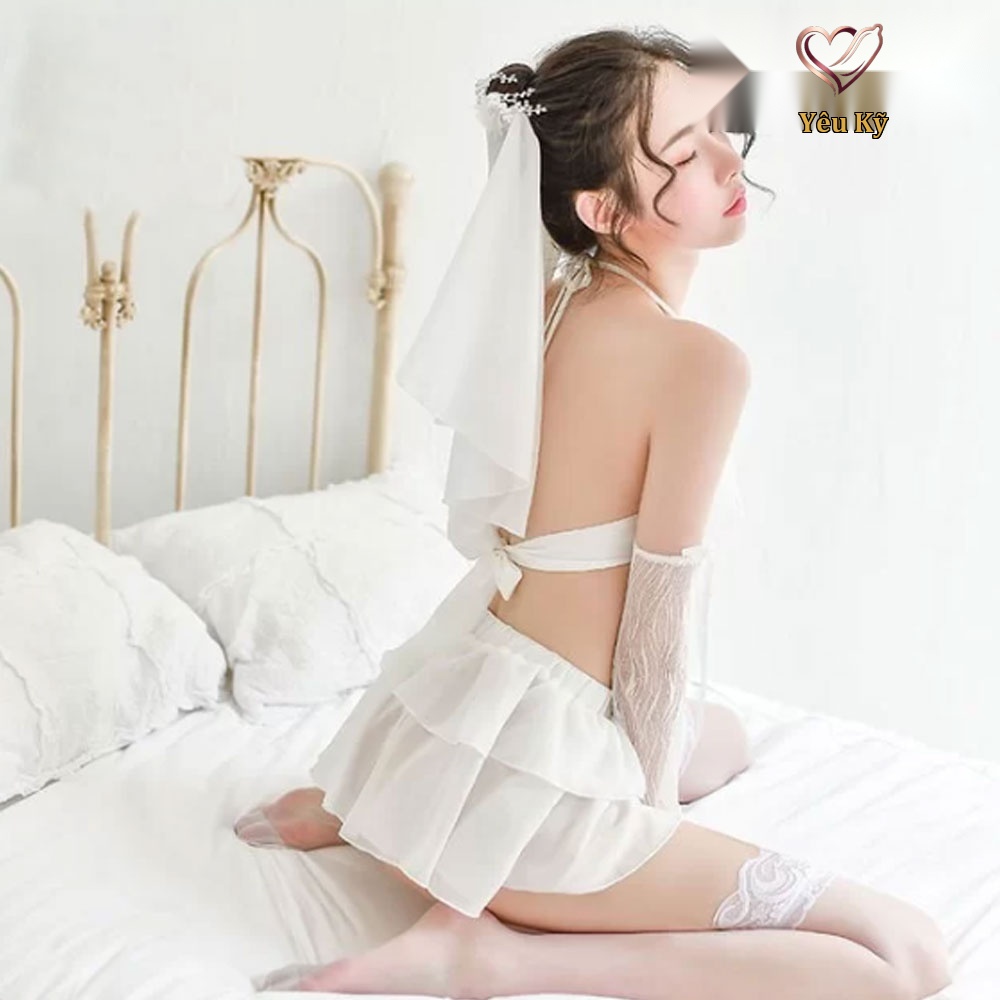 Thời trang sexy cosplay cô dâu tinh khôi dịu dàng CD03 - Ảnh 2