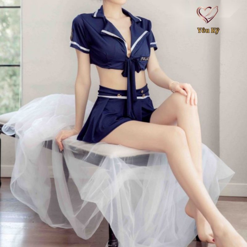 Thời trang sexy cosplay nàng cảnh sát dễ thương