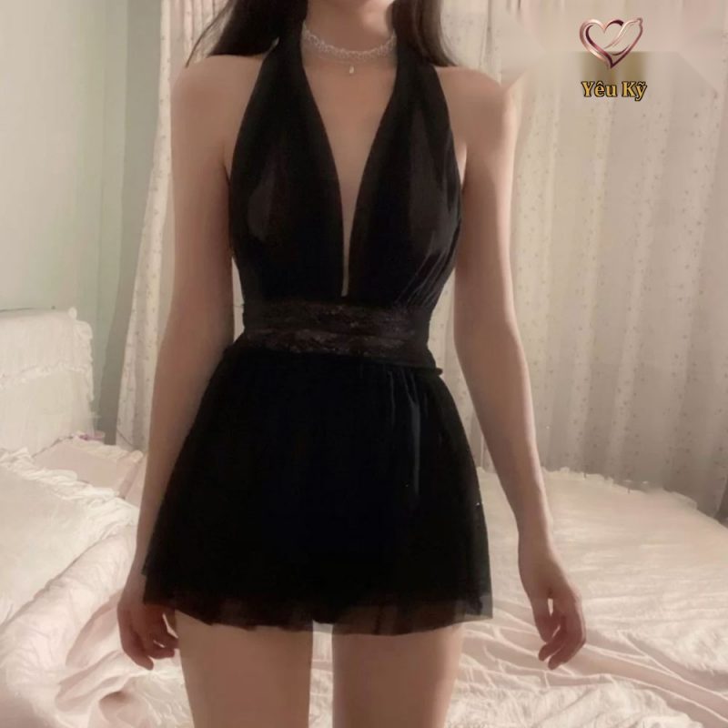 Đầm ngủ tiểu thư voan siêu xinh