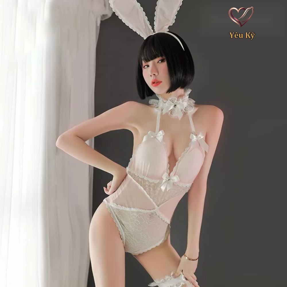 Thời trang sexy cosplay nàng thỏ trắng NT01 - Ảnh 2