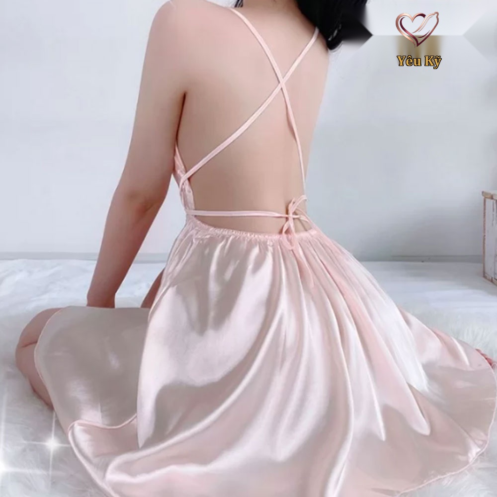 Đầm ngủ 2 dây kiều nữ sexy sang chảnh DN09 - Ảnh 2
