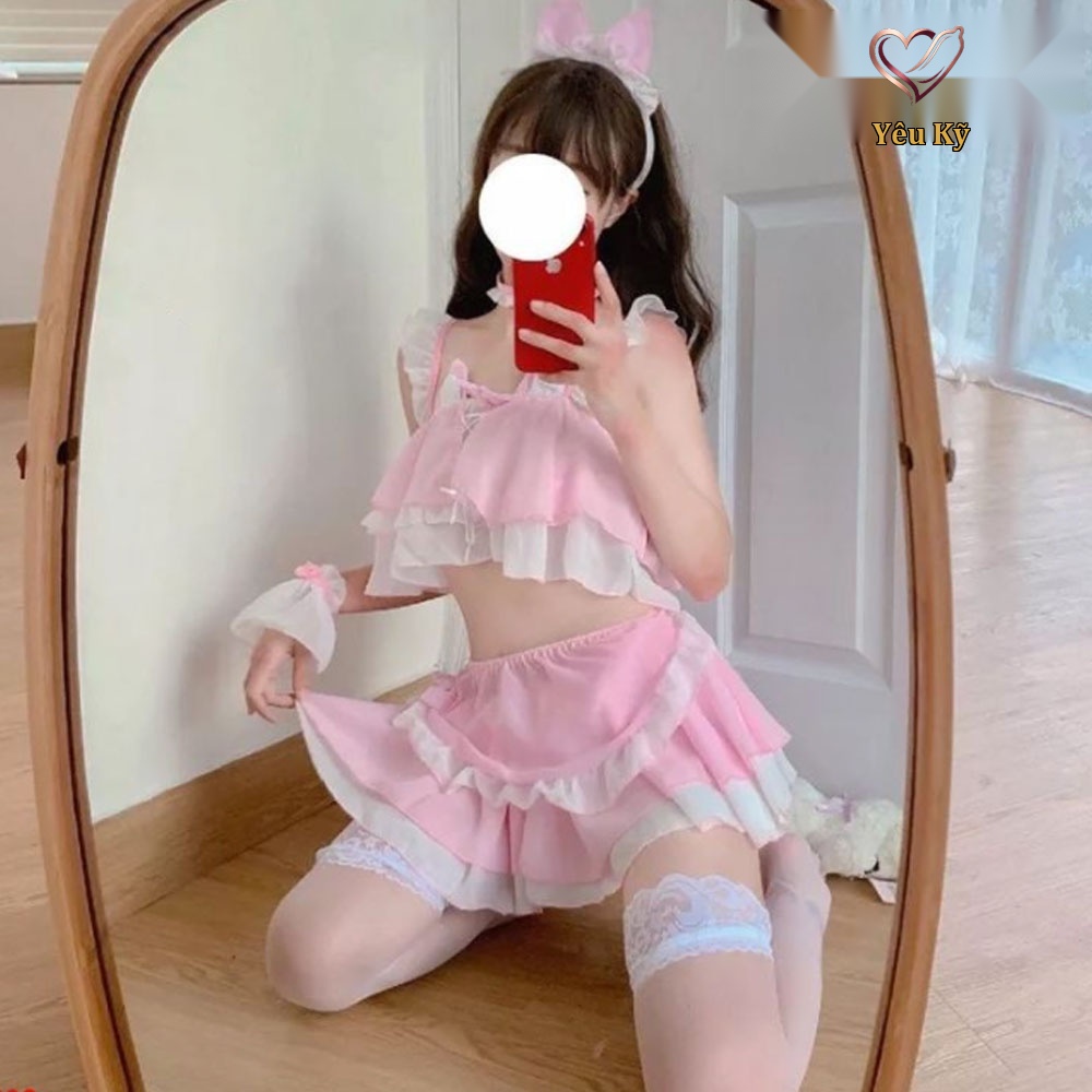 Thời trang sexy cosplay nàng mèo siêu dễ thương NM01 - Ảnh 2