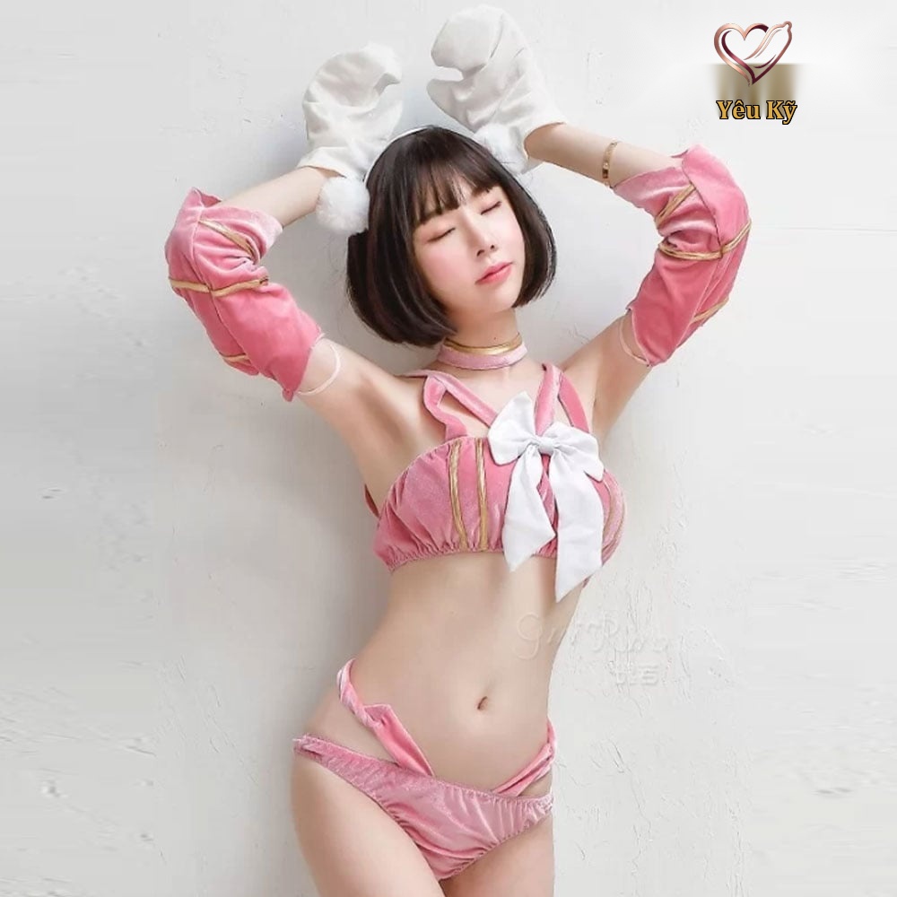 Thời trang sexy cosplay bé gấu hồng gợi cảm NT22 - Ảnh 2