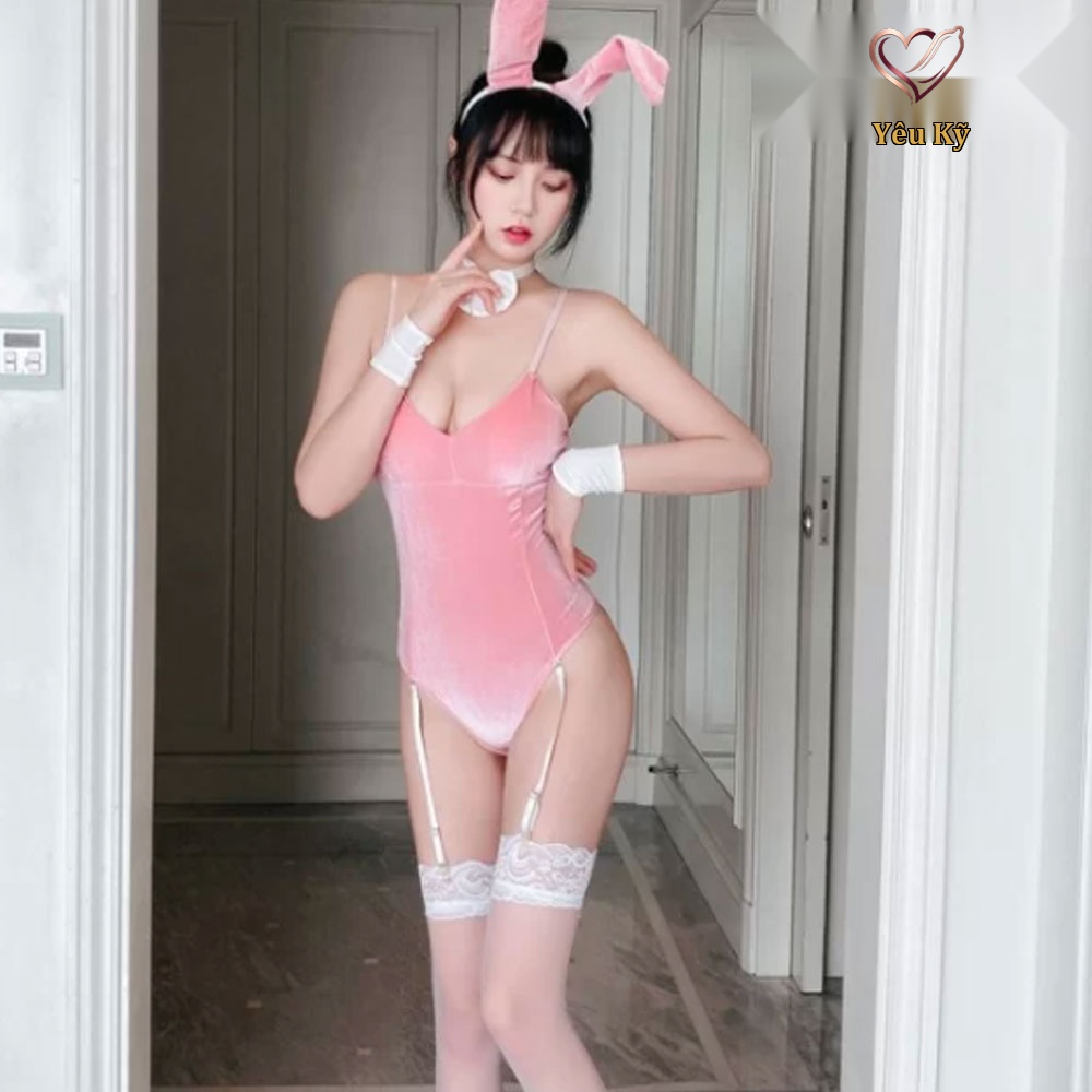 Thời trang sexy cosplay nàng thỏ hồng đáng yêu NT24 - Ảnh 2