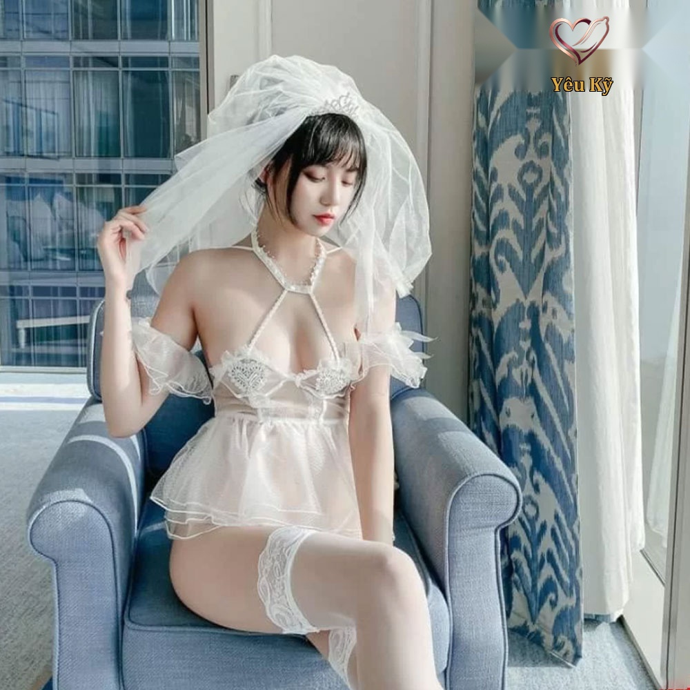 Thời trang sexy cosplay cô dâu đáng yêu CD02 - Ảnh 2