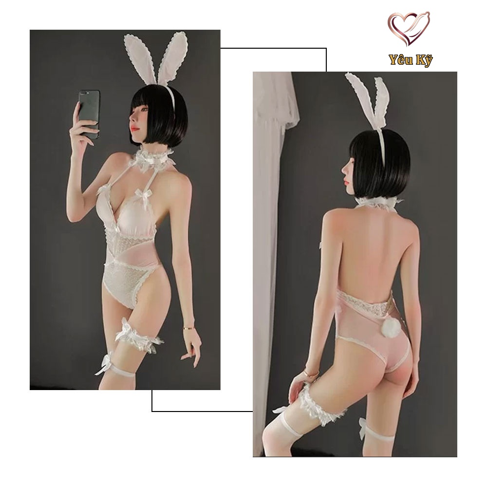 Thời trang sexy cosplay nàng thỏ trắng NT01 - Ảnh 3