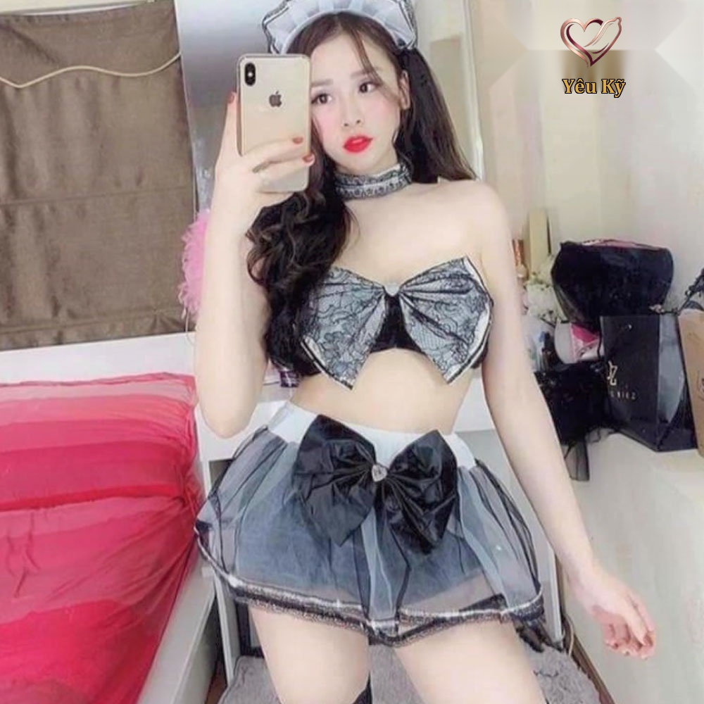 Thời trang cosplay công chúa bánh bèo nơ ngực cực xinh CC03 - Ảnh 3