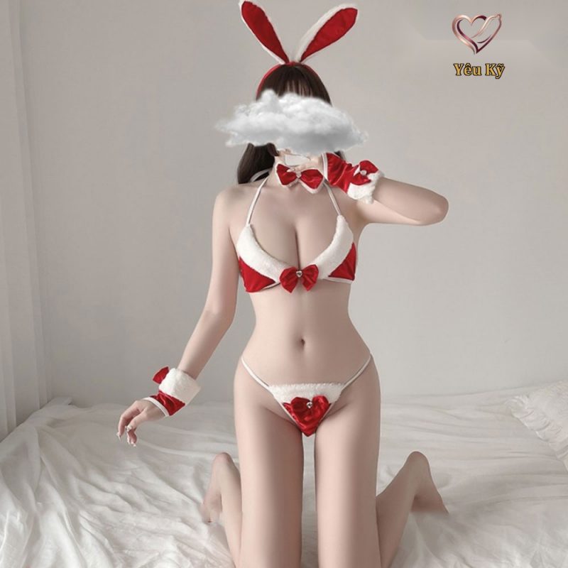 Thời trang sexy cosplay nàng thỏ bông đáng yêu