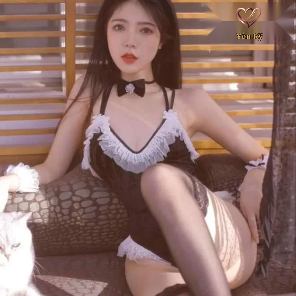 Thời trang sexy cosplay bodysuit thỏ ngọc NS26 - Ảnh 3