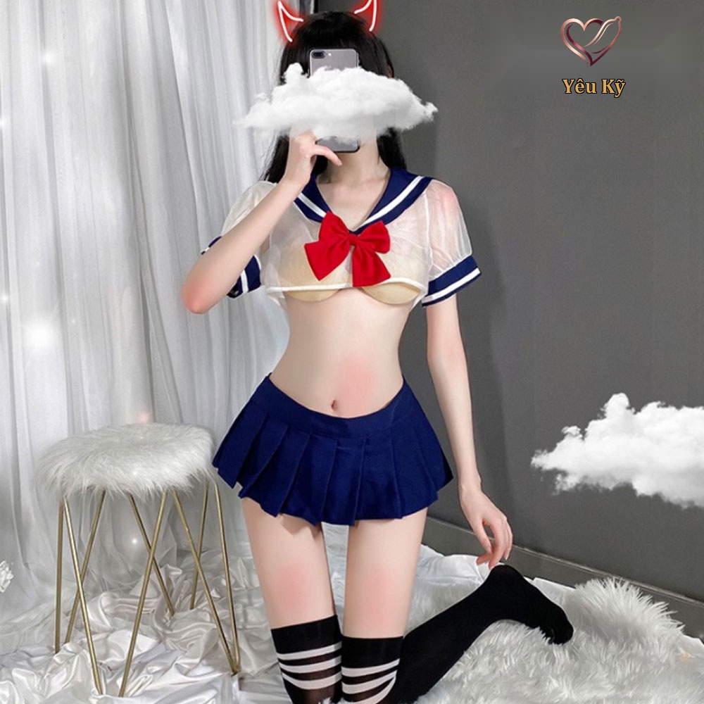 Thời trang sexy cosplay nữ sinh gợi cảm NS28 - Ảnh 3
