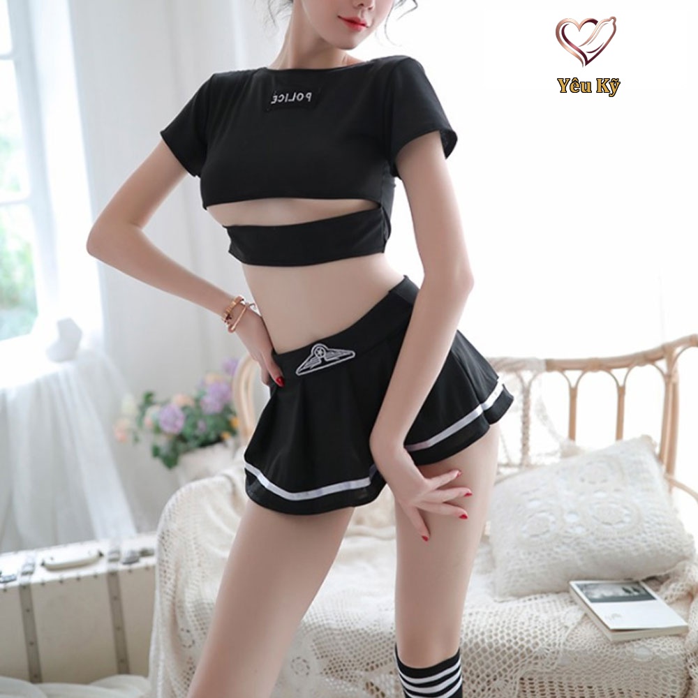 Thời trang sexy cosplay nàng cảnh sát tinh nghịch CS01 - Ảnh 4