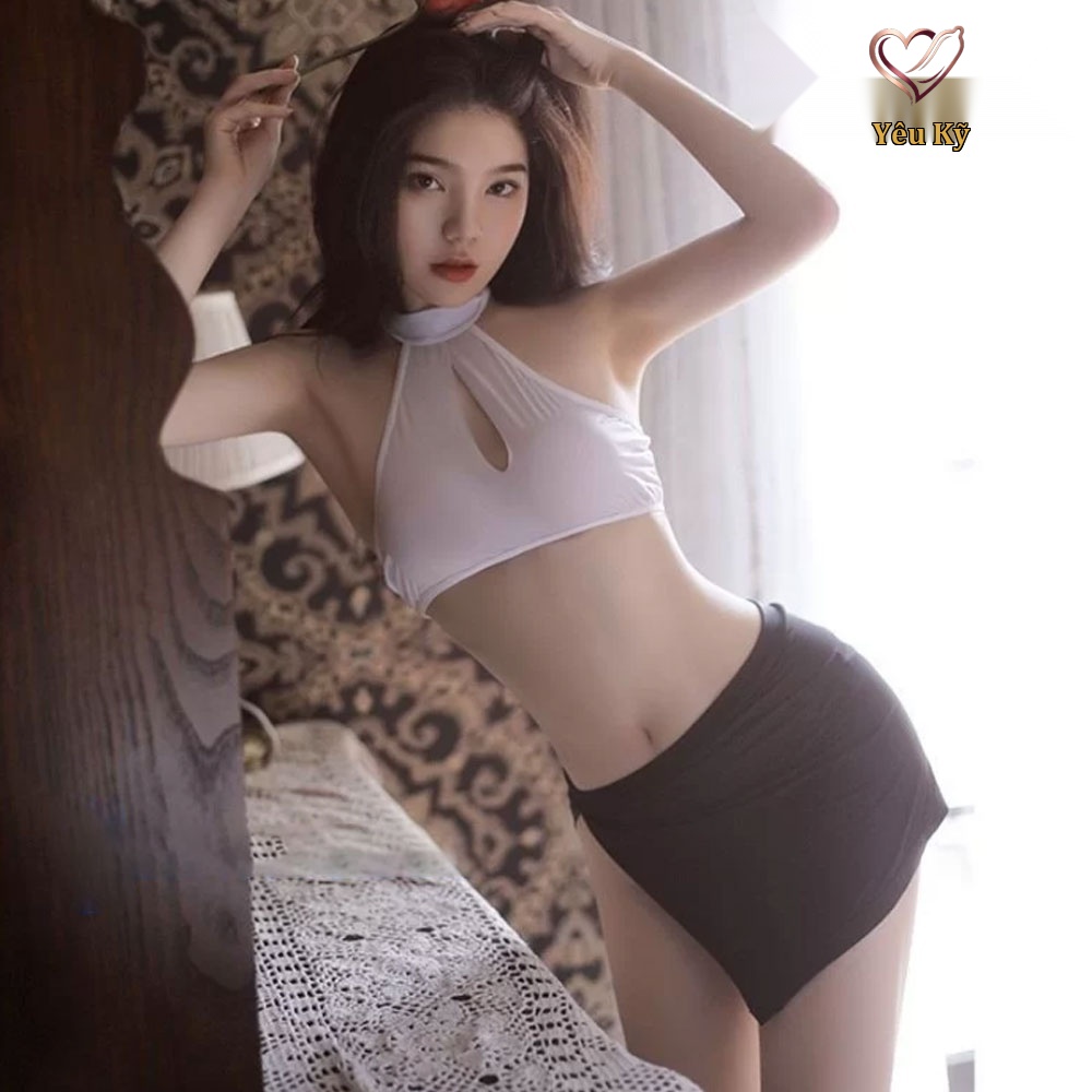 Thời trang cosplay cô thư ký sexy đen TK12 - Ảnh 4