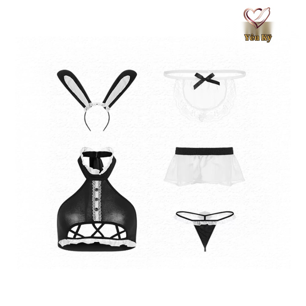 Thời trang sexy cosplay nàng thỏ hư hỏng kèm quần lưới NT25 - Ảnh 5