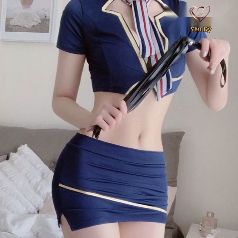 Thời trang sexy cosplay tiếp viên hàng không