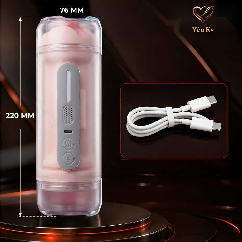 Âm đạo giả 2 đầu Jiuai Holy Grail Cup Red - Ảnh 2