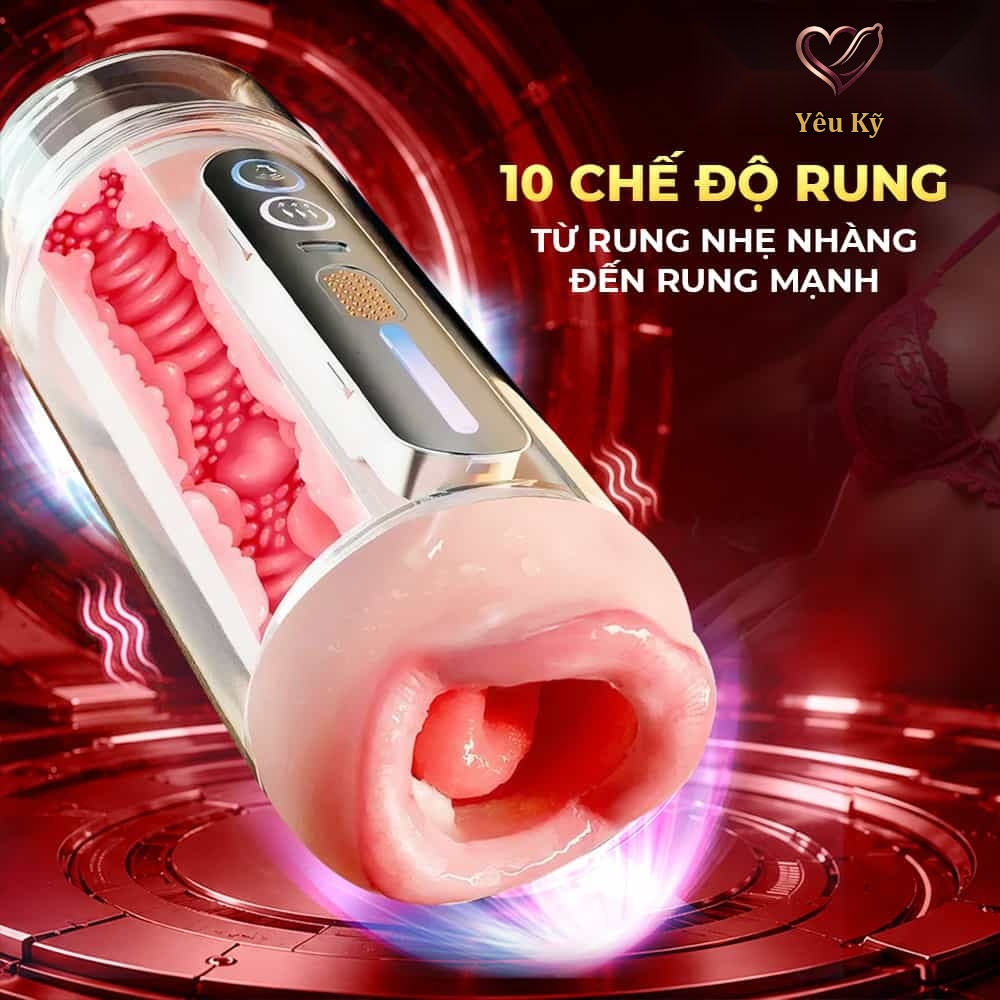 Âm đạo giả 2 đầu Jiuai Holy Grail Cup Red - Ảnh 6