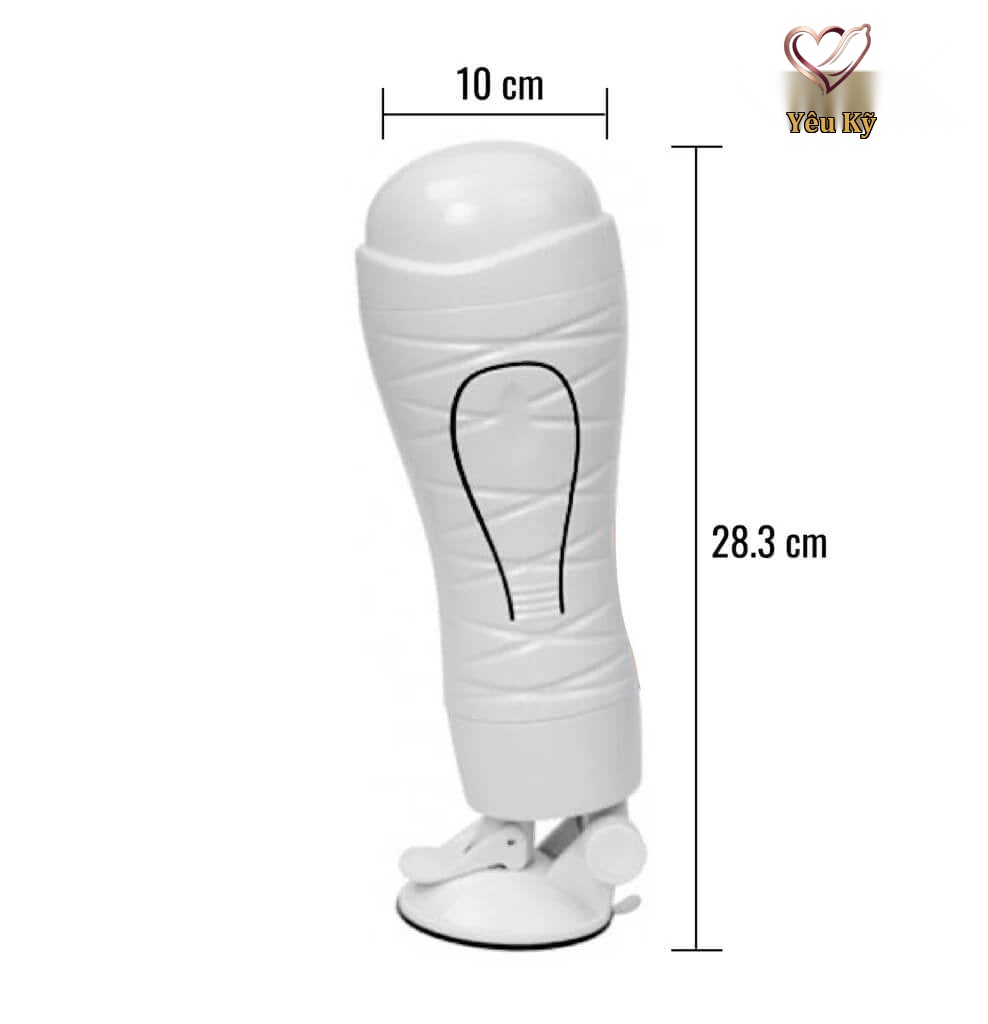 Âm đạo giả đa năng Baile Crazy Bull White Flora - Ảnh 2