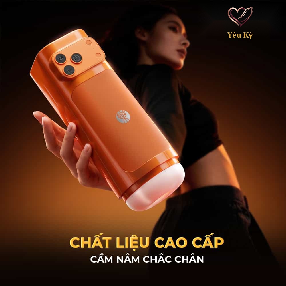 Âm đạo giả đa năng Galaku Sucking Cup 2in1 màu cam - Ảnh 5