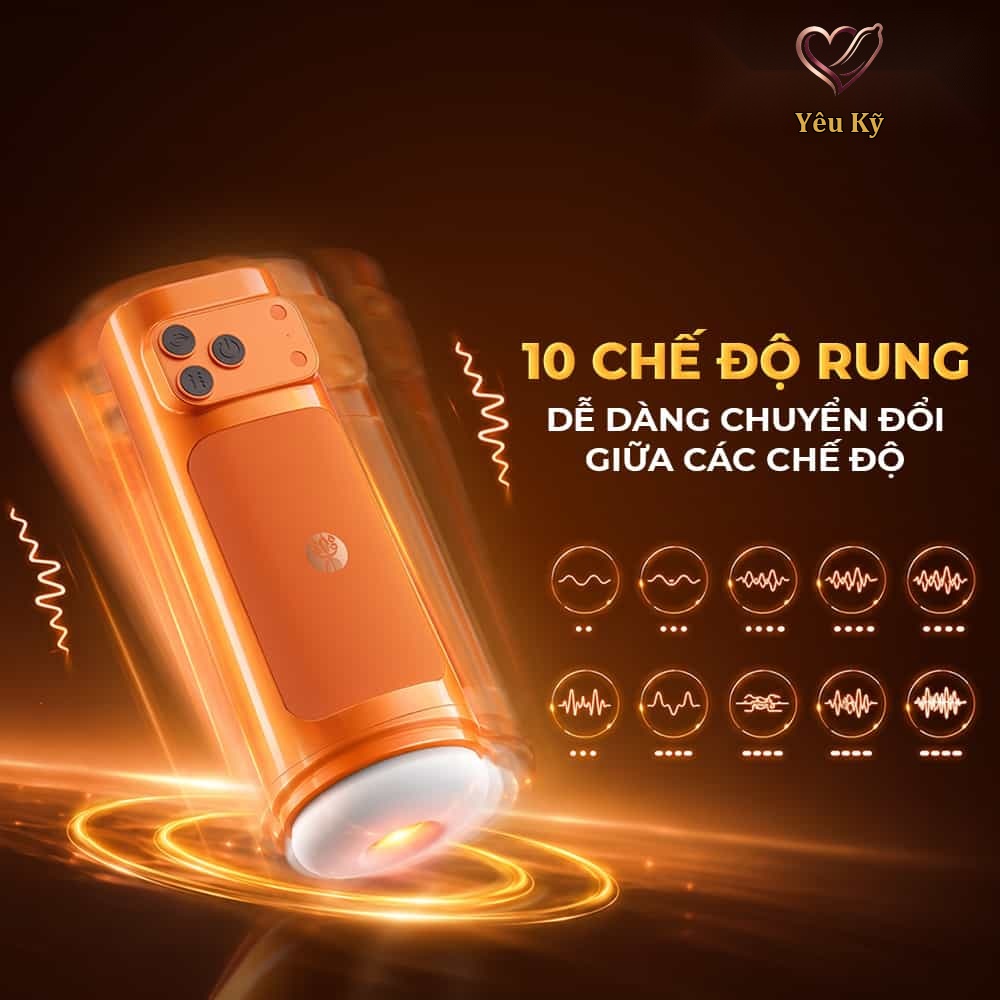 Âm đạo giả đa năng Galaku Sucking Cup 2in1 màu cam - Ảnh 6
