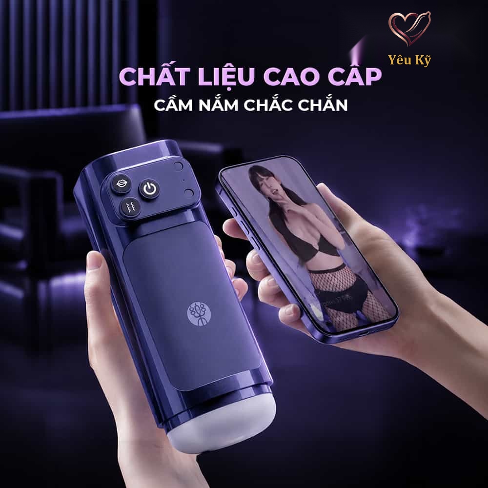 Âm đạo giả đa năng Galaku Sucking Cup 2in1 màu tím than - Ảnh 7