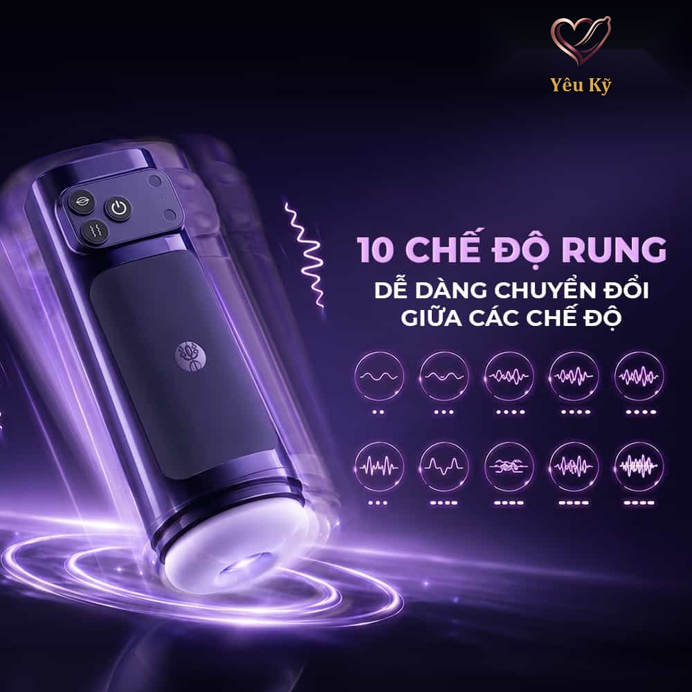 Âm đạo giả đa năng Galaku Sucking Cup 2in1 màu tím than - Ảnh 5