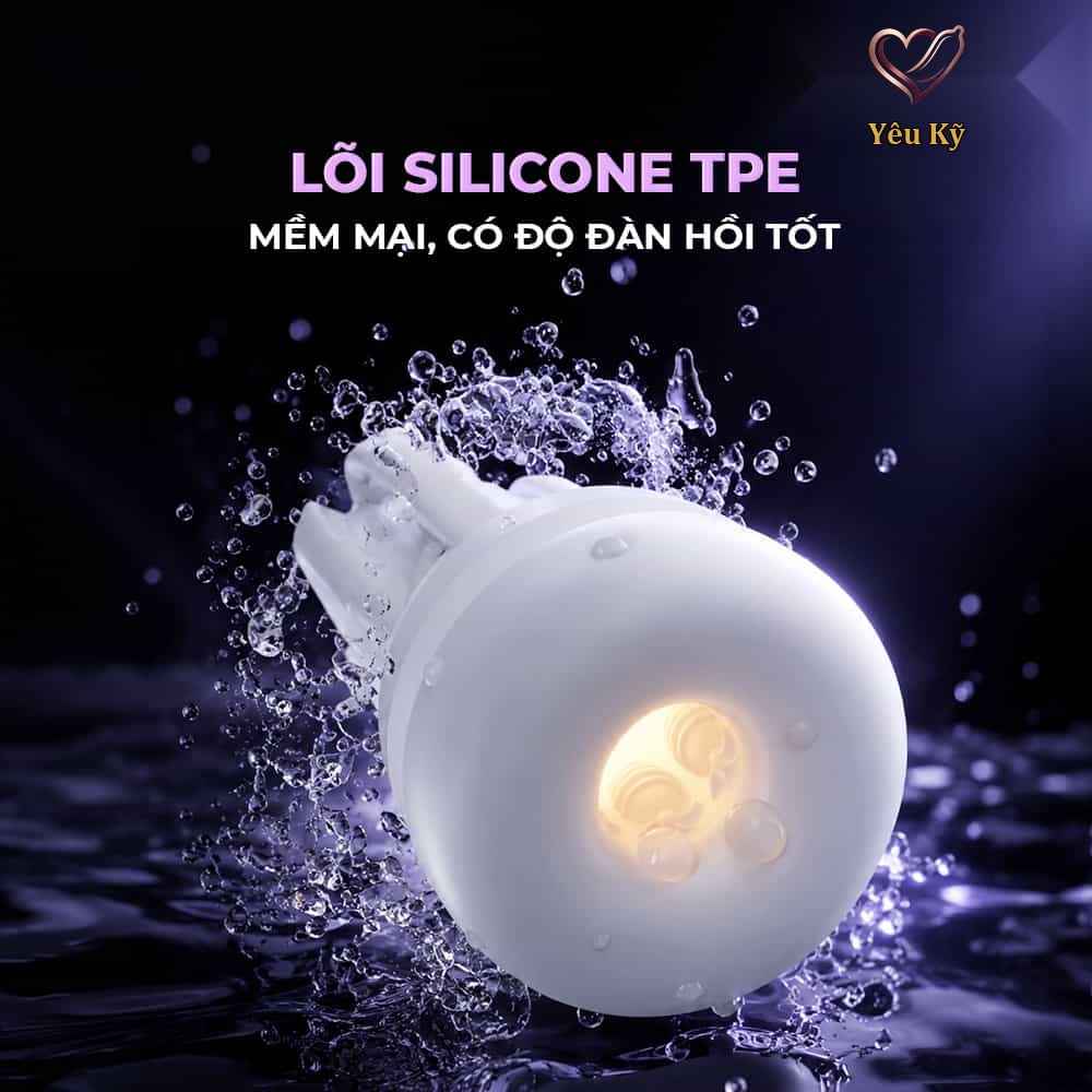 Âm đạo giả đa năng Galaku Sucking Cup 2in1 màu tím than - Ảnh 8