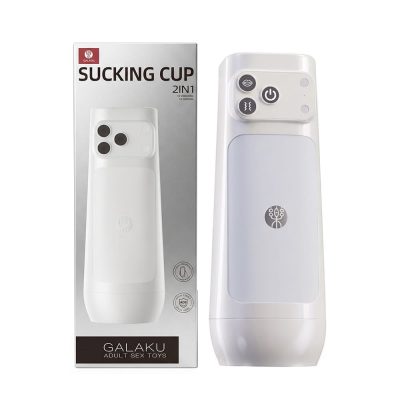 Âm đạo giả đa năng Galaku Sucking Cup 2in1 màu trắng