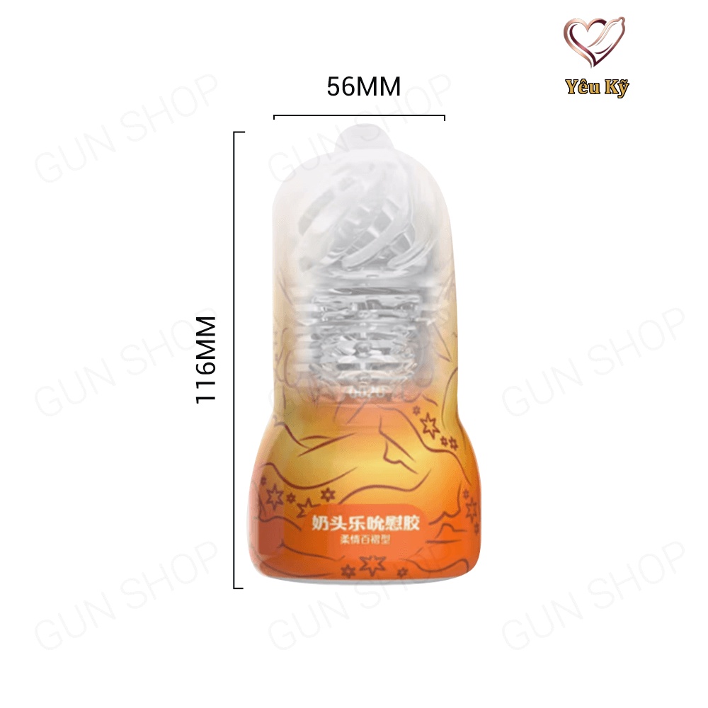 Âm đạo giả Leten Nipple Sucking Cup Orange - Ảnh 2