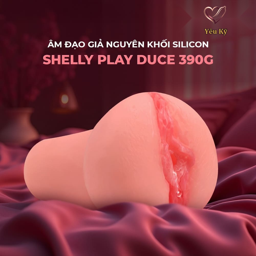 Âm đạo giả nguyên khối silicon Shelly Play Duce 390g - Ảnh 3