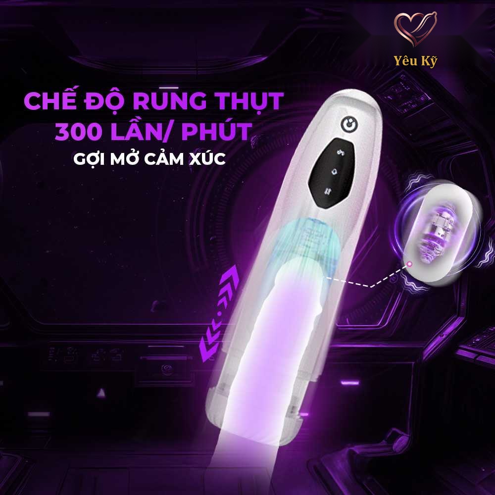Âm đạo giả rung thụt tự động Yeain Tifforun Spaceship - Ảnh 6