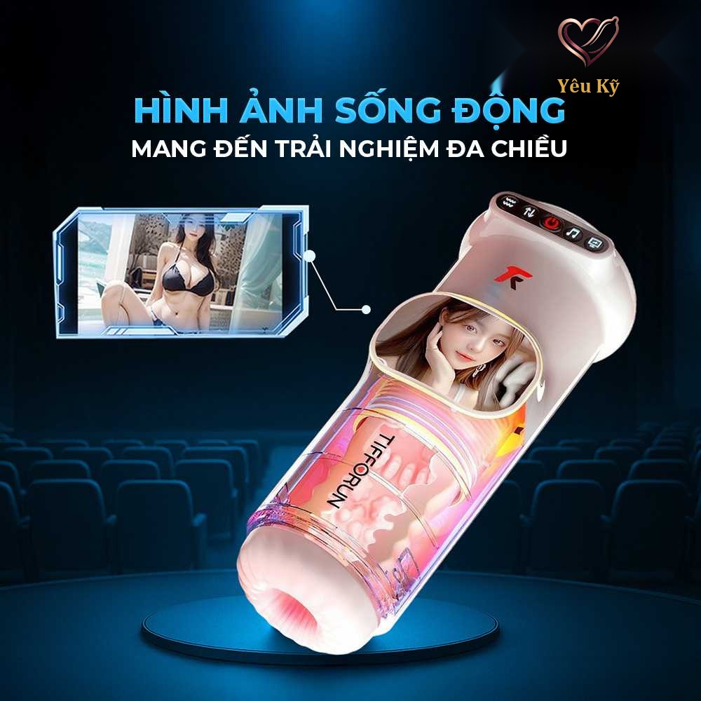 Âm đạo giả rung thụt tự động Yeain Tifforun UFO - Ảnh 5