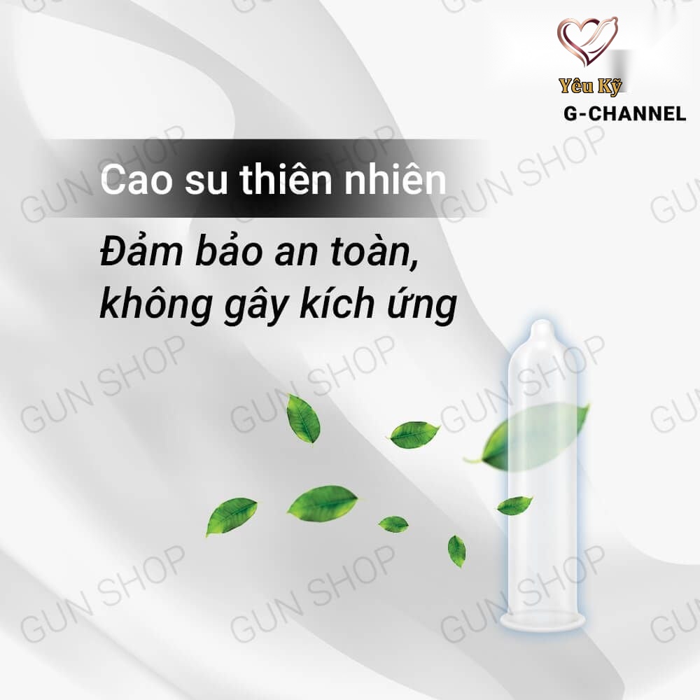 Bao cao su Combo - Mỏng mịn, không mùi - Hộp 10 cái - Ảnh 4