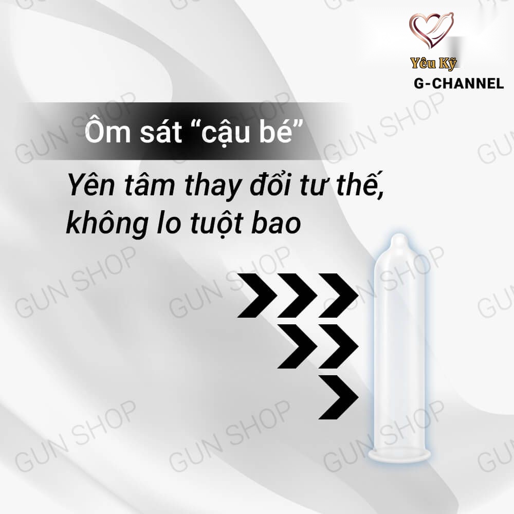 Bao cao su Combo - Mỏng mịn, không mùi - Hộp 10 cái - Ảnh 5