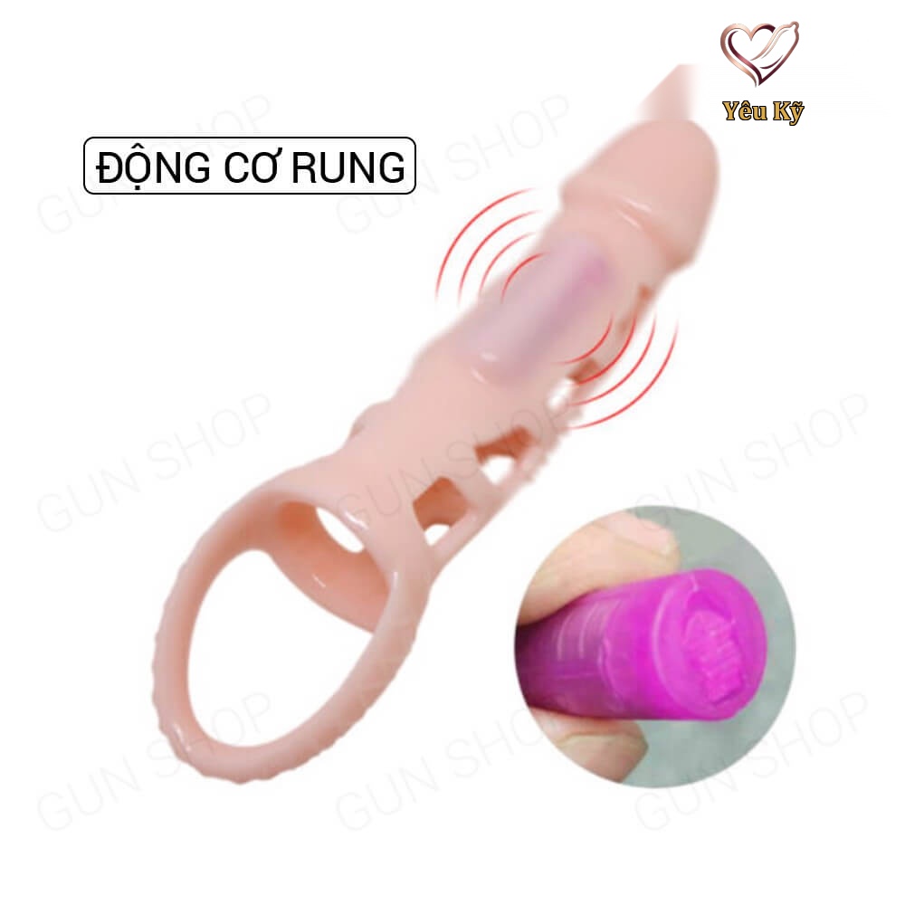 Bao cao su đôn dên rung Baile lưới dây đeo - Ảnh 3