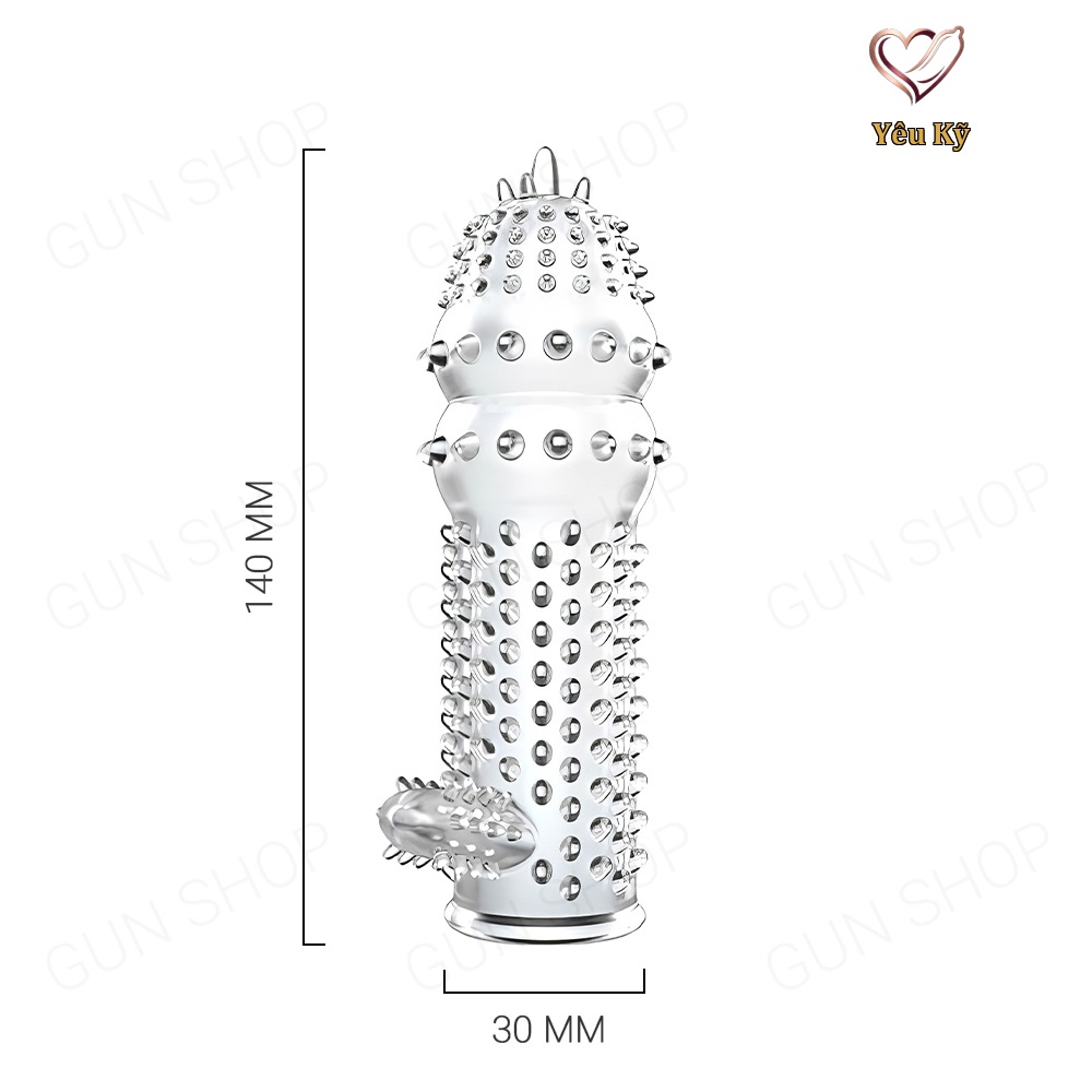 Bao cao su đôn dên Baile Crytal Sleeve - Ảnh 2