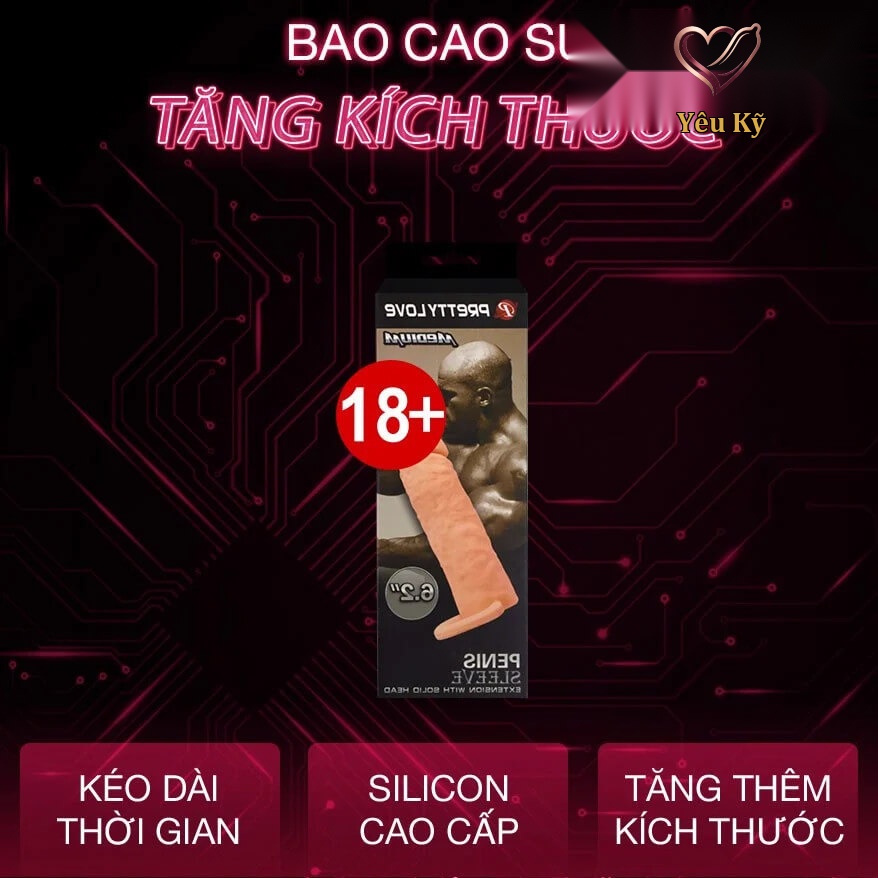 Bao cao su đôn dên Pretty Love Medium 6.2 inch - Ảnh 3