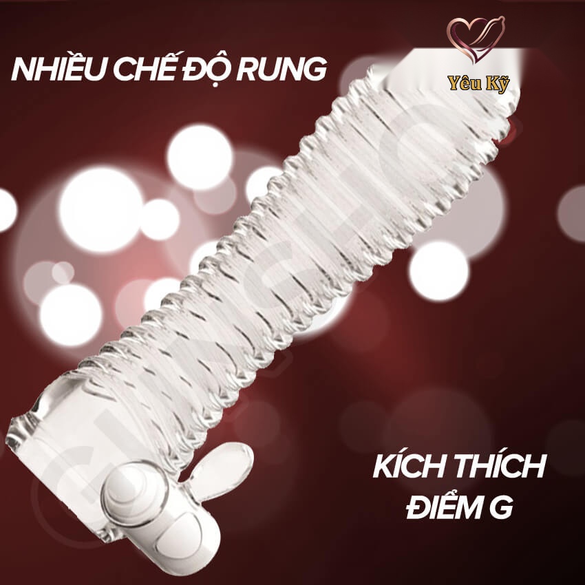 Bao cao su đôn dên rung Aichao Xanh - Ảnh 4