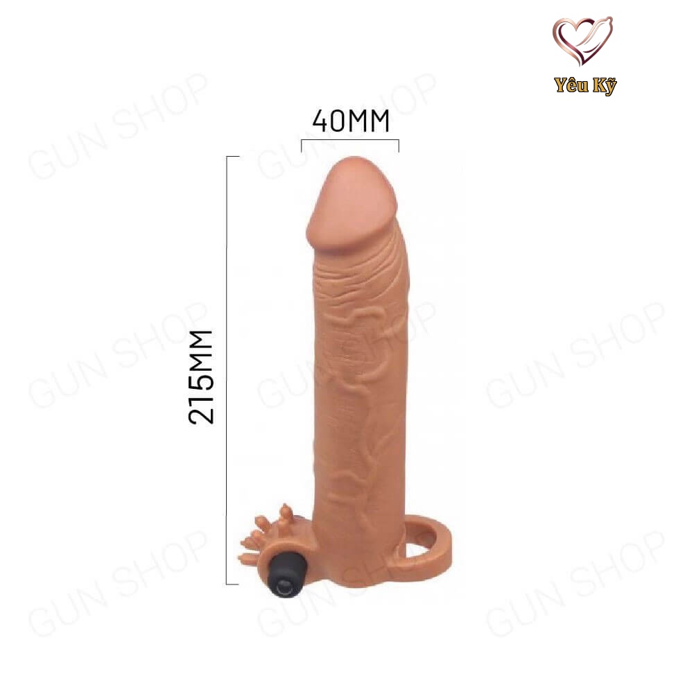 Bao cao su đôn dên rung Lovetoy Pleasure X-Tender tăng 76mm - Ảnh 2