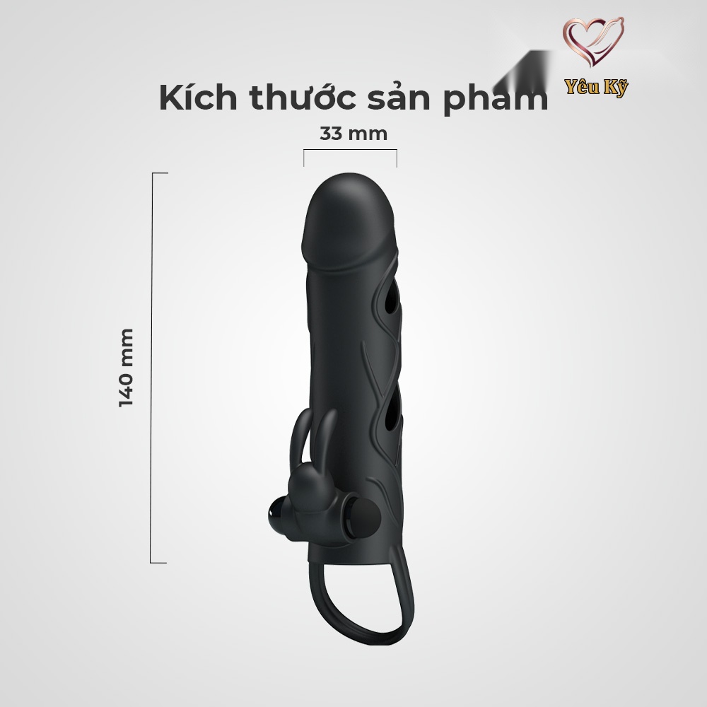 Bao cao su đôn dên rung Pretty Love 5.5 inch - Ảnh 2