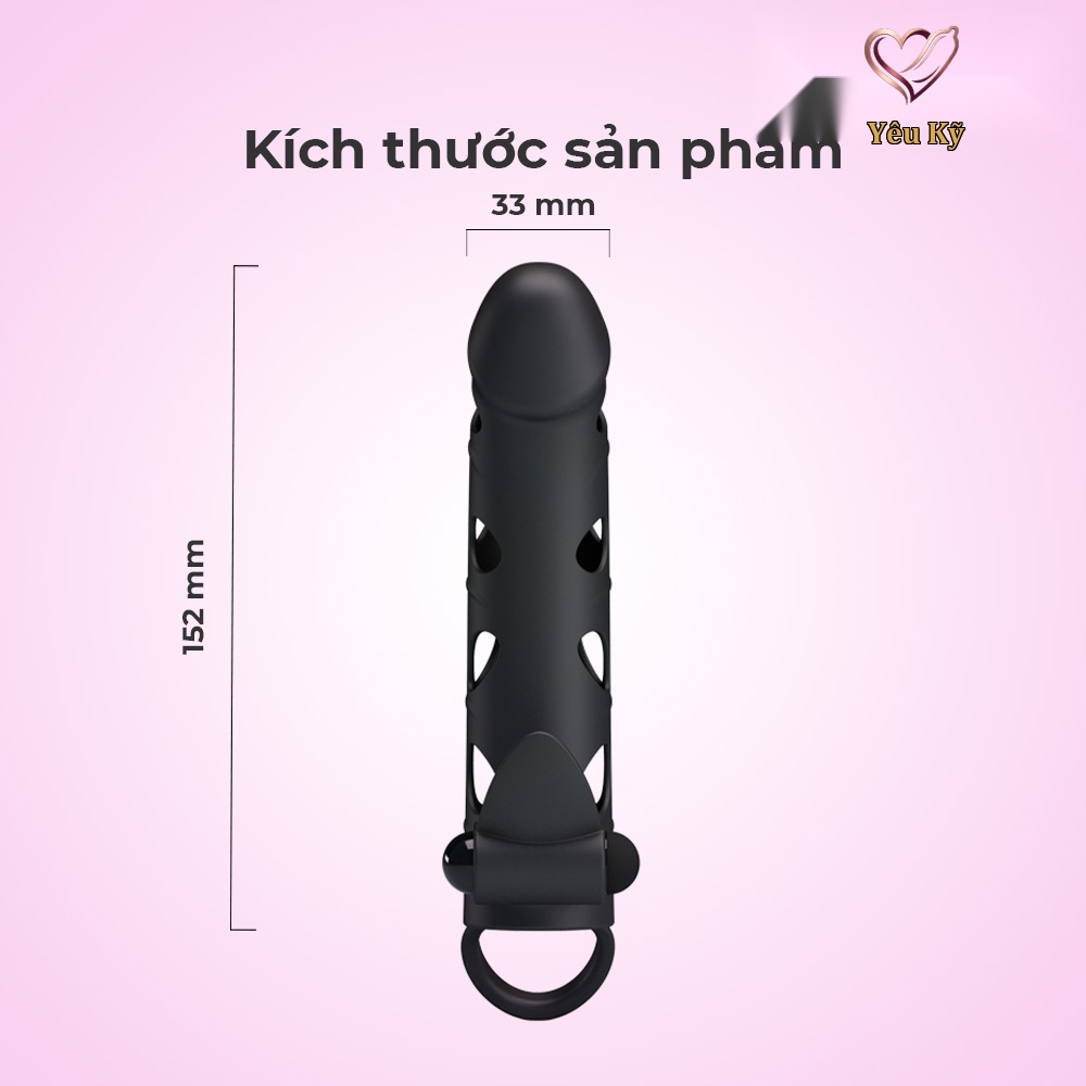 Bao cao su đôn dên rung Pretty Love 6 inch - Ảnh 2