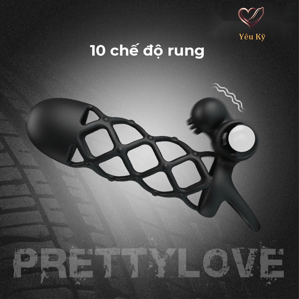 Bao cao su đôn dên rung Pretty Love Penis Sleeve I - Ảnh 3