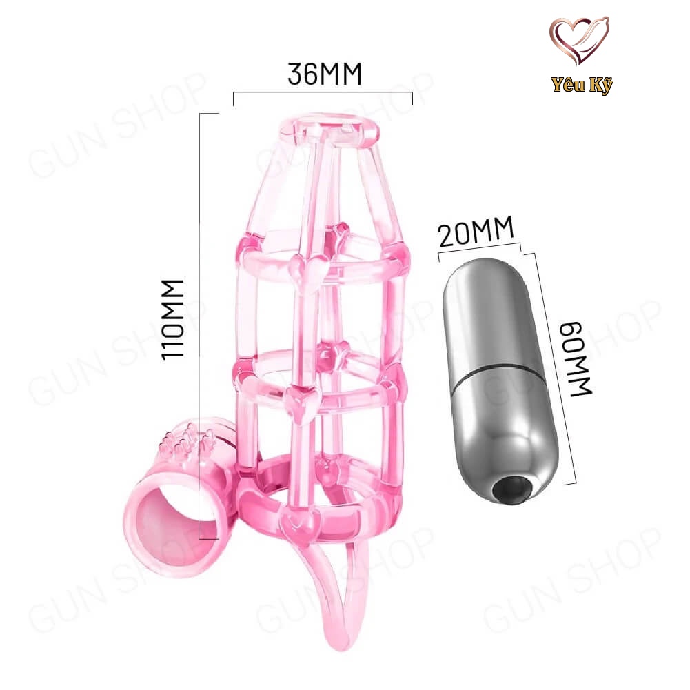 Bao cao su đôn dên rung Baile Sweet Case - Ảnh 2
