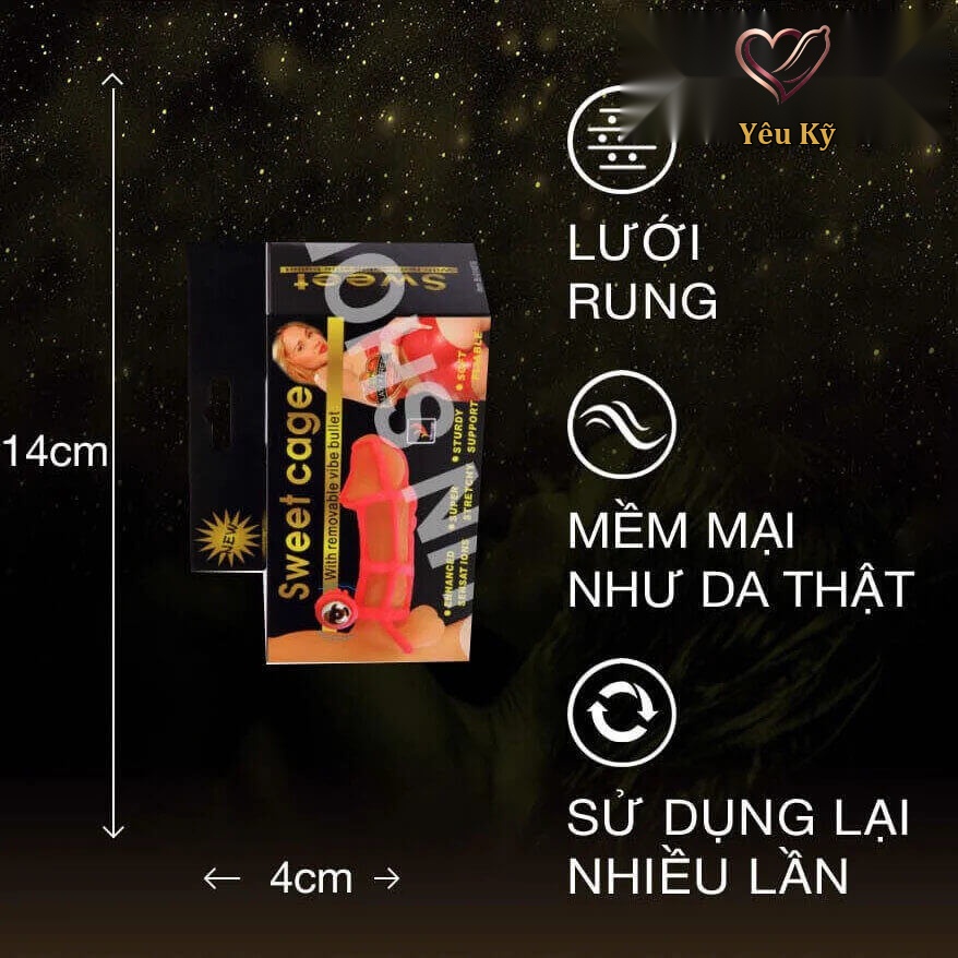 Bao cao su đôn dên rung Baile Sweet Case - Ảnh 4