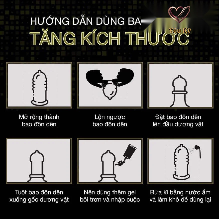 Bao cao su đôn dên rung Baile Sweet Case - Ảnh 5