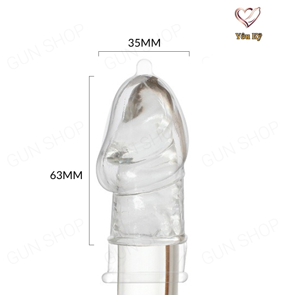 Bao cao su đôn dên Aichao Thin Hồng Che quy đầu - Ảnh 3
