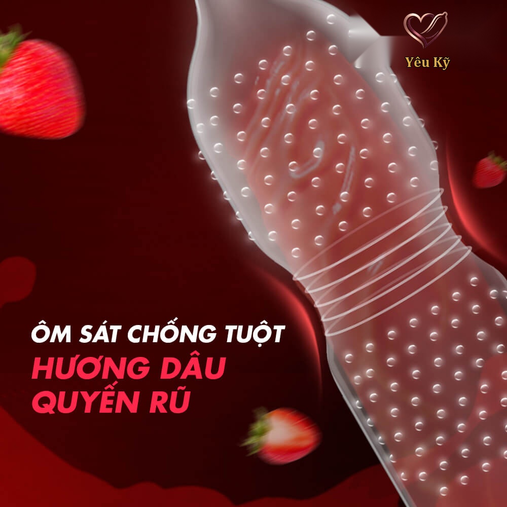 Bao cao su Feel Euphoria 4 in 1 - Kéo dài thời gian - Hộp 12 cái - Ảnh 4