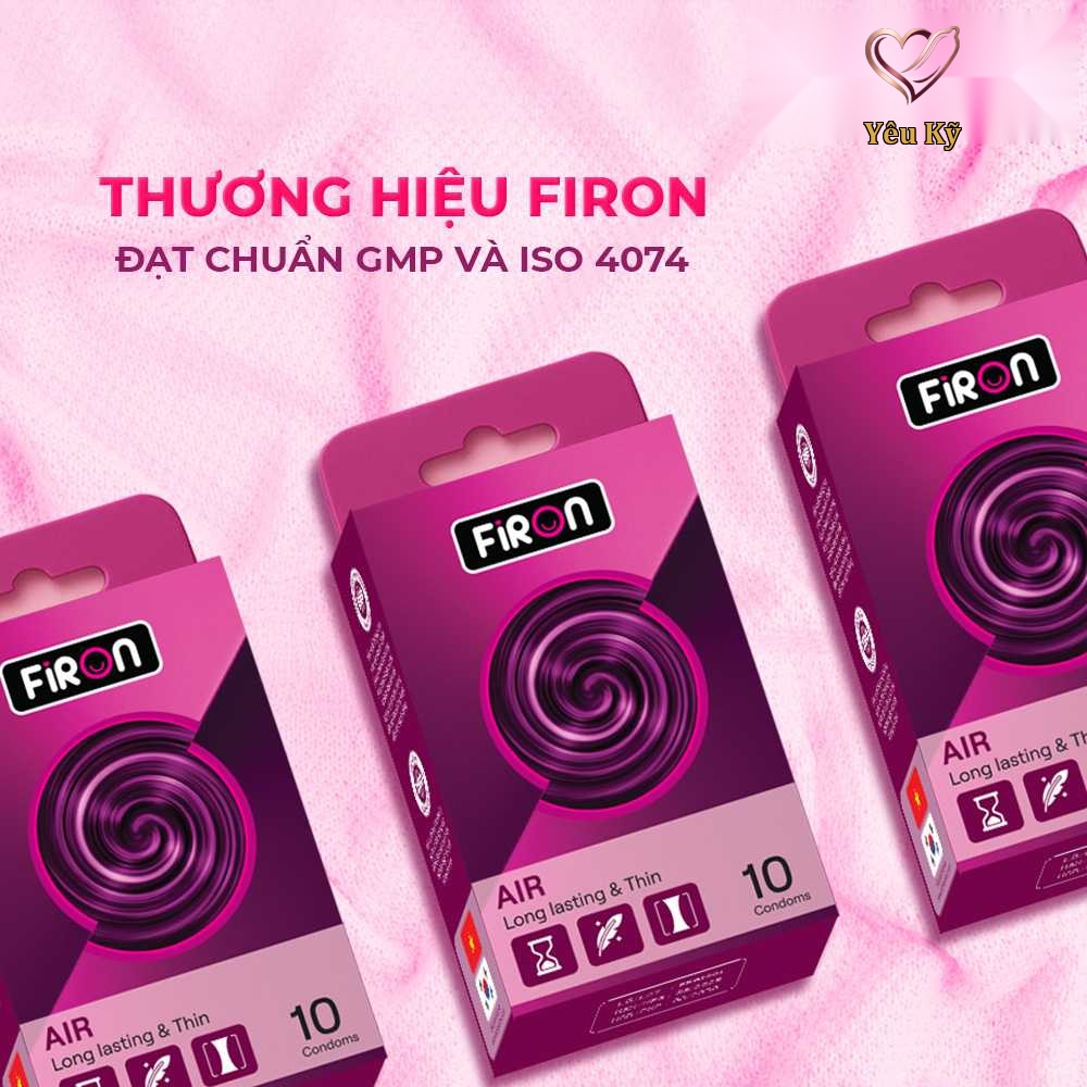 Bao cao su Firon Air - Siêu mỏng, kéo dài thời gian, hương vani - Hộp 10 cái - Ảnh 4