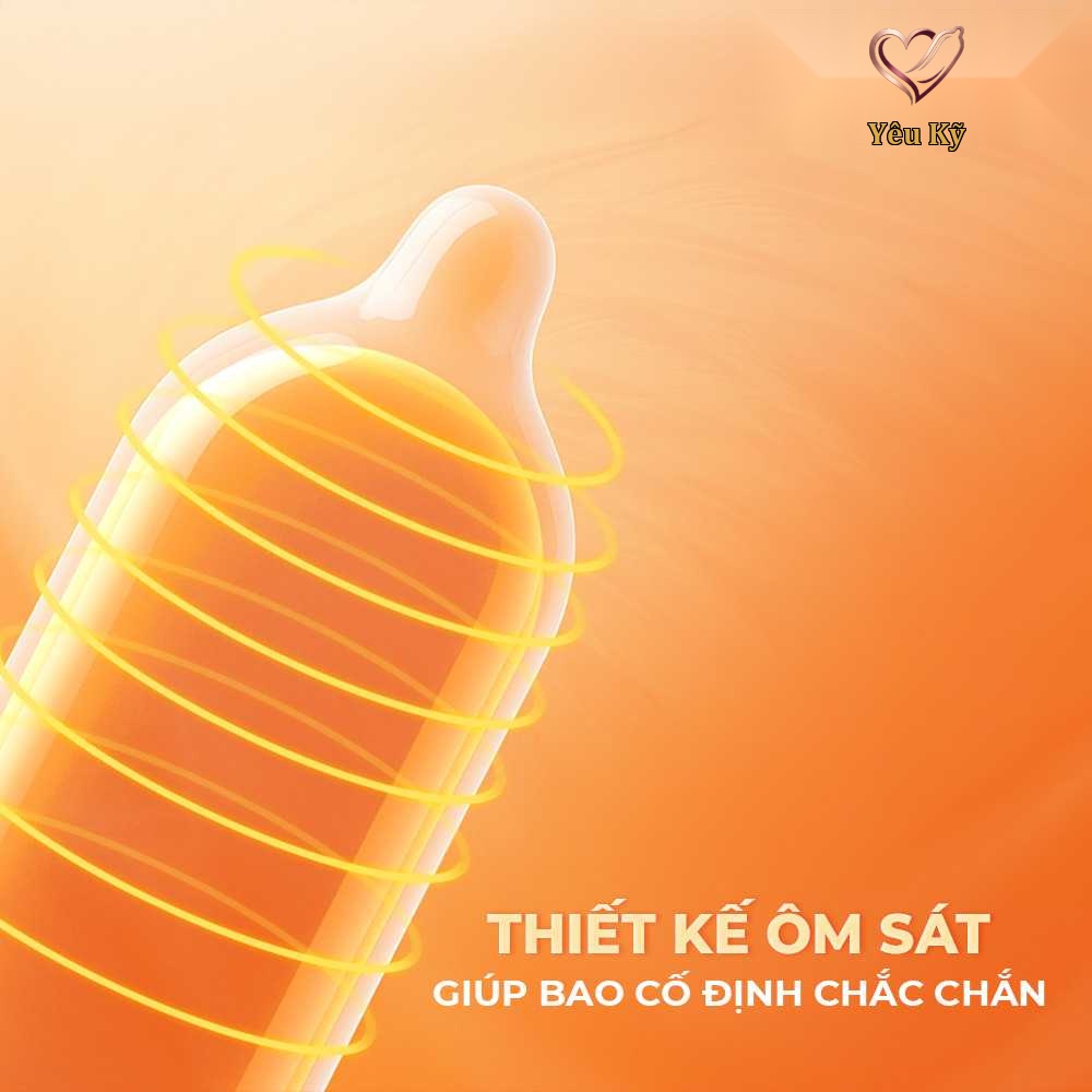Bao cao su Firon Slide - Siêu mỏng, chống tuột, hương trái cây - Hộp 10 cái - Ảnh 6