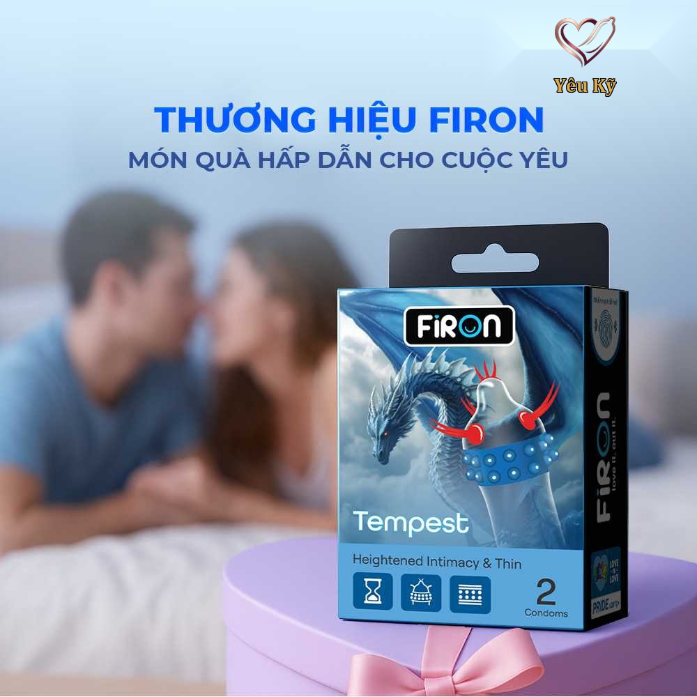 Bao cao su Firon Tempest - Hộp 1 bao gai, 2 vòng bi siêu lớn + 1 bao Firon Rush (Hộp 2 cái) - Ảnh 4